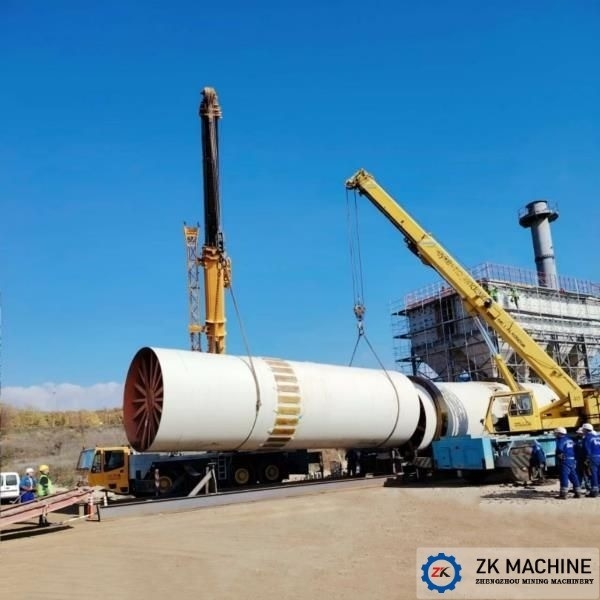 2-46t/h industriële roterende droogmachine met PLC-besturingssysteem voor het drogen van mineralen