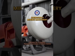 Kleine schijfpan granulator apparatuur Grote capaciteit Professioneel Betrouwbaar